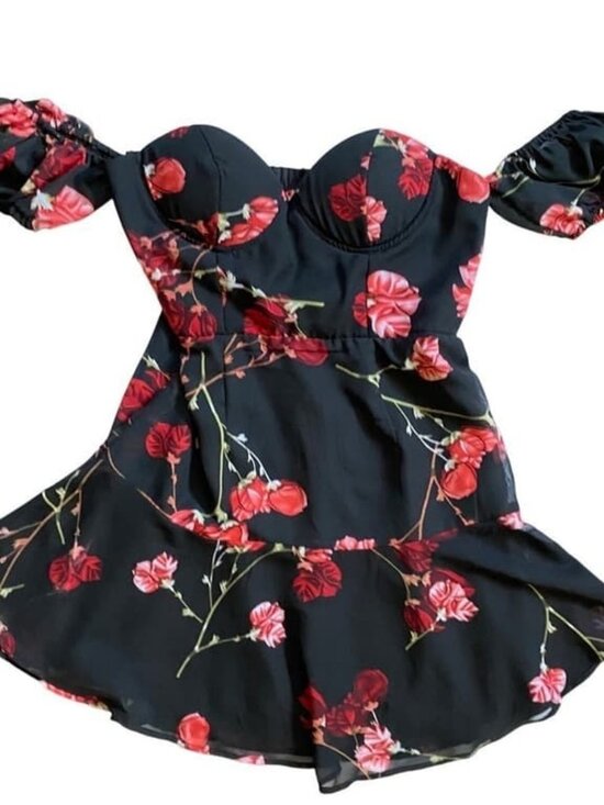 Dresses & Skirts - Red Floral Rose